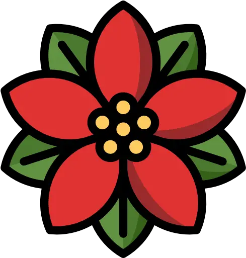  Poinsettia Floral Png Poinsettia Icon Png