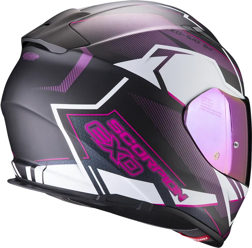  Scorpion Exo 510 Air Balt Pink Black Full Face Helmet Scorpion Exo 510 Air Balt Casco Png Pink And Black Icon Helmet