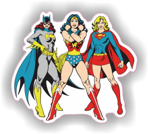  Transparent Batgirl Wonder Woman Supergirl Wonder Woman And Super Woman Png Wonder Woman Transparent