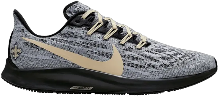  Air Zoom Pegasus 36 U0027new Orleans Saintsu0027 Nike Ci1946 001 Round Toe Png New Orleans Saints Png