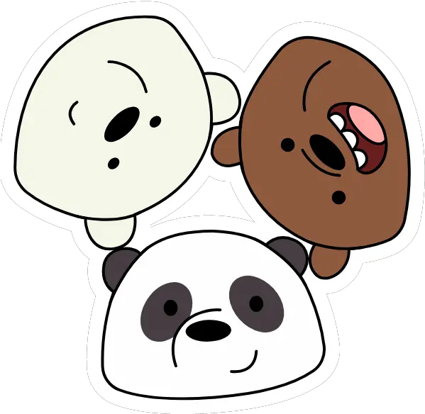  We Bare Bears Sticker Pack Sticker Mania We Bare Bears Face Png Angry Bear Icon