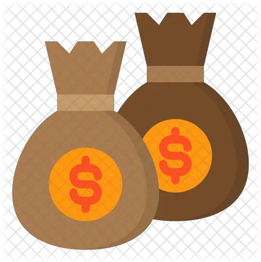  Money Bags Icon Of Flat Style Illustration Png Money Bags Png