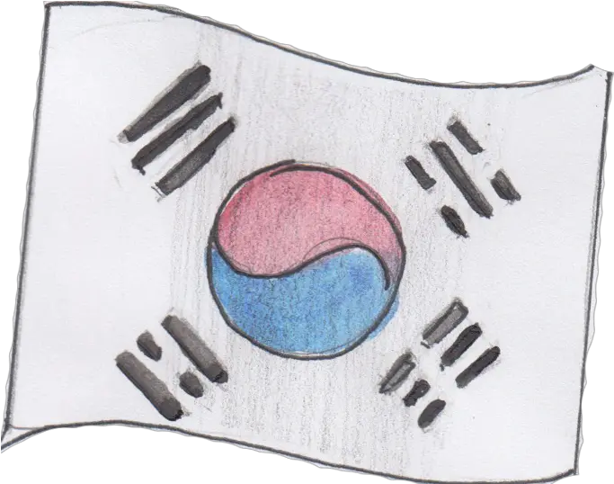  South Korea Flag Flag Of South Korea Hd Png Download South Korea Flag In Circles South Korea Flag Png