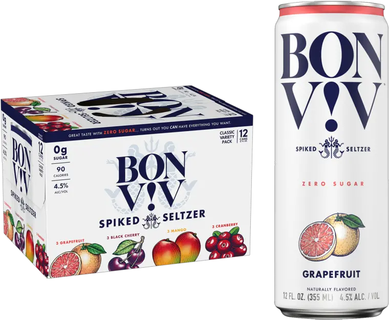  Bon Viv Spiked Seltzer Variety 12pk 12oz Can 45 Abv Seltzer Bon And Viv Png Sprite Cranberry Png