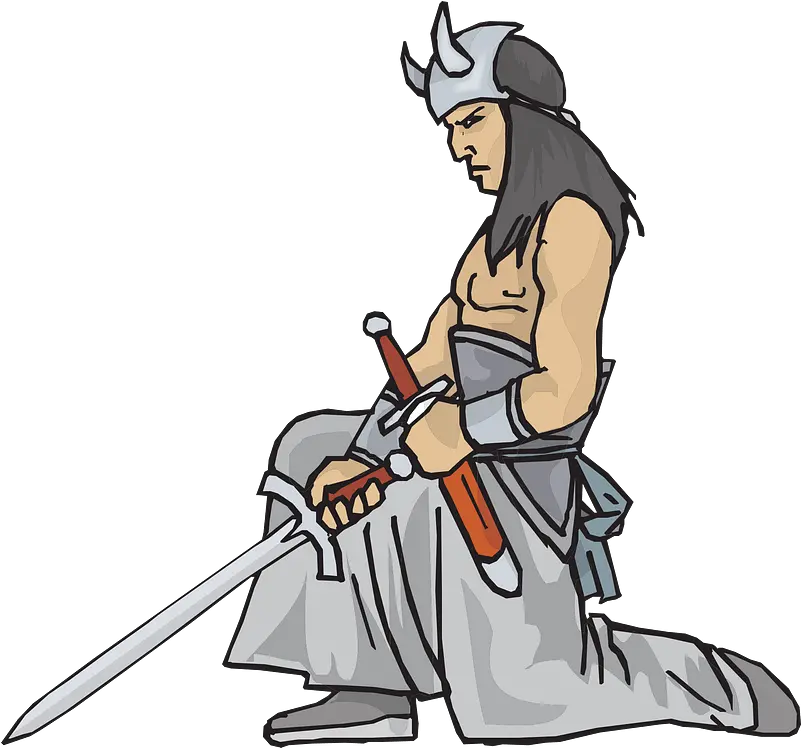  Warrior With A Sword Clipart Free Download Transparent Png Sword Man Png Clipart Sword Clipart Png