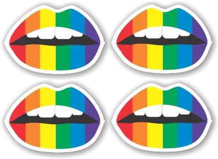  Pride Rainbow Pasties Stickers 4 Packs For Adult Png Rainbow Flag Transparent