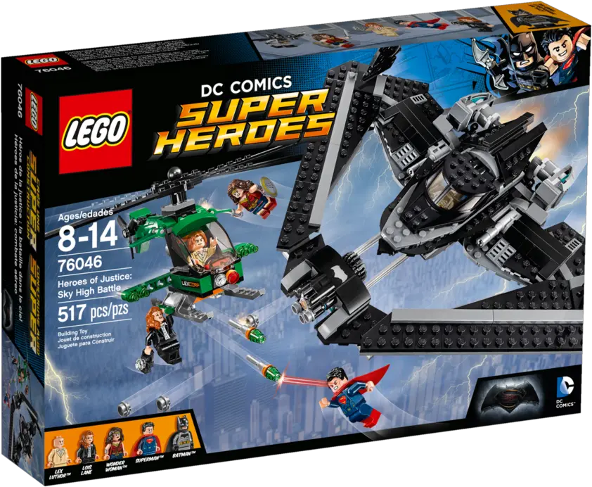  76046 Heroes Of Justice Sky High Battle Brickipedia The Lego Dc Comics Super Heroes Toys Png Lex Luthor Png