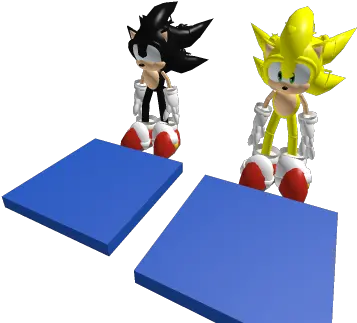  Dark Sonic And Super Roblox Action Figure Png Super Sonic Png