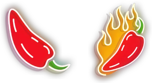  Red Hot Pepper Neon Cursor U2013 Custom Browser Extension Neon Chilli Png Hot Pepper Png