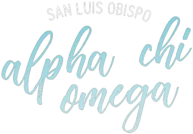  Alpha Chi Omega Cal Poly Slo Calligraphy Png Website Logo Png