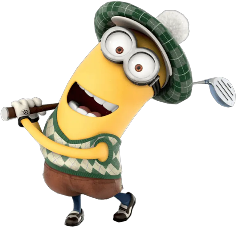  Download Minion Golfer Png Minions Png Png Image With No Kevin The Minion Golfer Minions Png