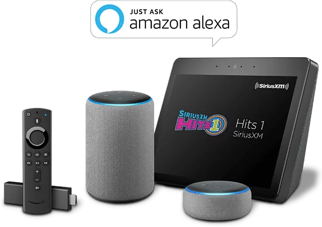  Stream With Amazon Alexa Siriusxm Canada Amazon Echo Dot Siriusxm Skill Png Amazon Echo Png