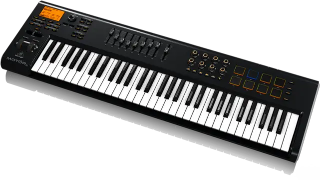  Behringer Motor 61 Key Usbmidi Master Controller Keyboard Warranty Behringer Deepmind 12 Png Piano Keyboard Png