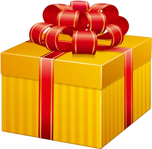  Yellow Present Box Png Clip Art Caixa De Presente Feliz Yellow Gift Box Png Box Clipart Png