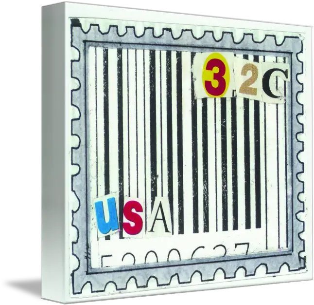  Usa Stamp Cents Upc Code By Lynnette Prock Office Rubber Stamp Png Upc Code Png