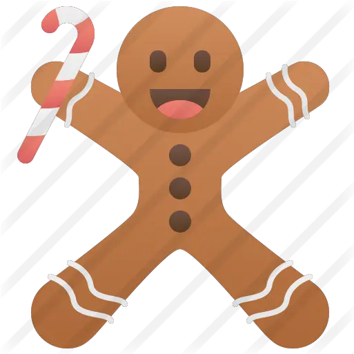  Gingerbread Man Free Food Icons Happy Png Gingerbread Png