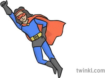  Flying Super Hero Girl Illustration Twinkl Cartoon Png Super Girl Png