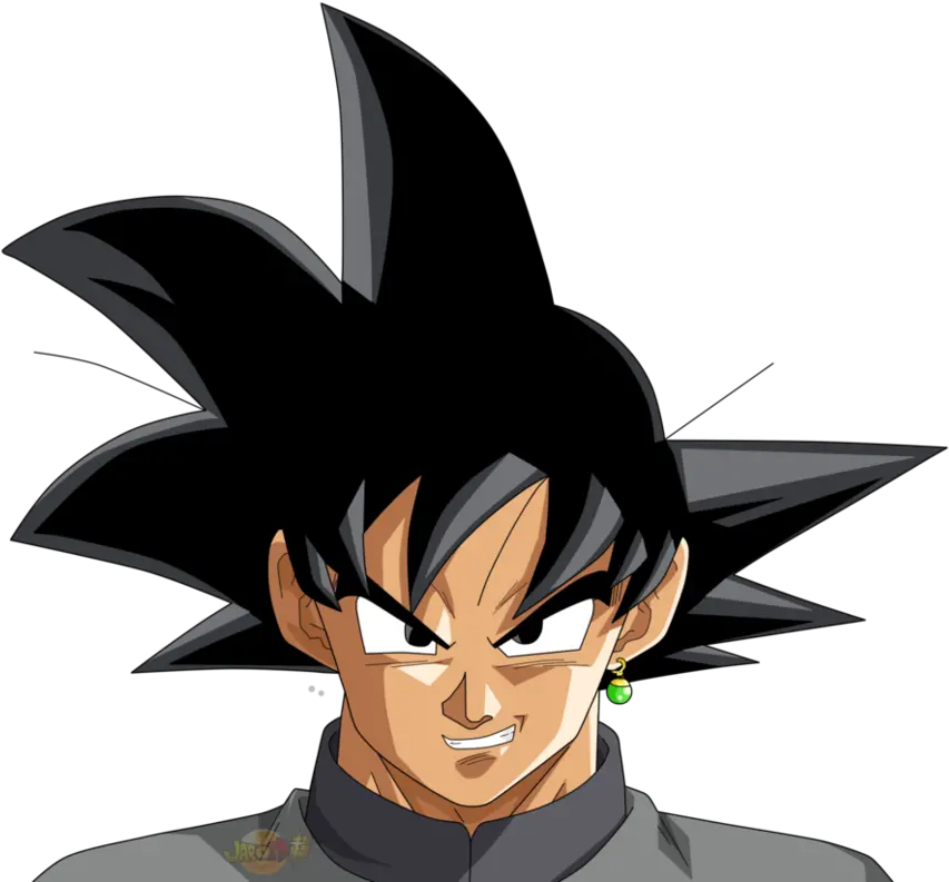  Goku Black In The Final Scene Of Dragon Ball Super Goku Dragon Ball Z Goku Face Png Goku Black Png