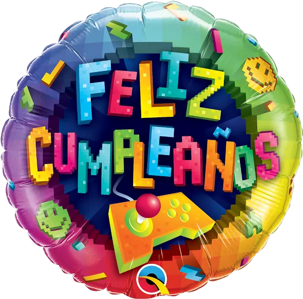  Videogame Foil Balloon Birthday Png Feliz Cumpleaños Png