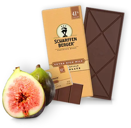  Extra Rich Milk Chocolate Paired With Figs Scharffen Berger Scharffen Berger Milk Almond Png Fig Png