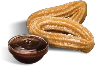  Churro With Chocolate Stickpng Churros Con Chocolate Png Taco Bell Logo Png