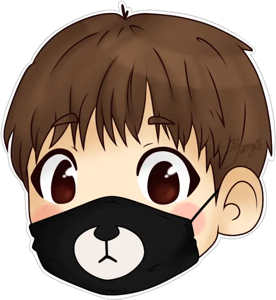  Download Bts Faces Cartoon Drawing Png Bts V Transparent