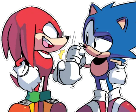  Transparent Image Of Sonic And Knuckles Sonic Mega Drive Comic Png And Knuckles Transparent