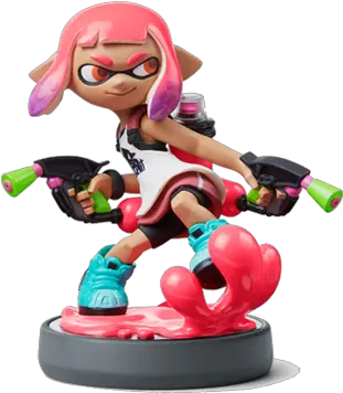  How Do Amiibo Work In Splatoon 2 Inkling Girl 2 Amiibo Png Inkling Transparent