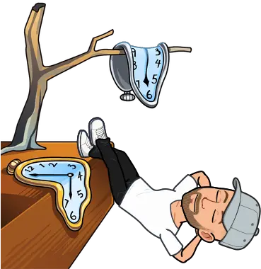  Time Well Wasted Casey Grey Bitmoji Salvador Dali Png Wasted Transparent