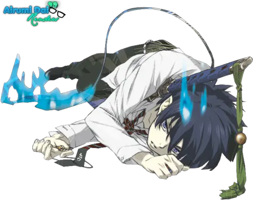  Blue Exorcist Rin Okumura Hurt Png Rin Okumura Png