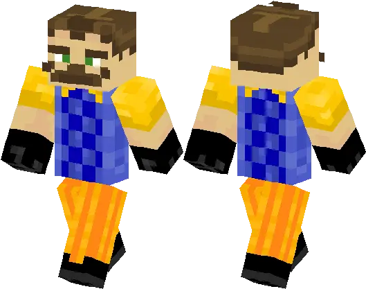  Download Hello Neighbor Minecraft Skin Png