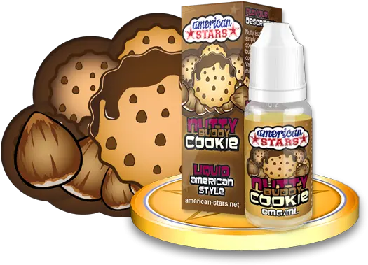  Download Nutty Buddy Cookie From American Stars By American Stars E Liquid Png American Stars Png