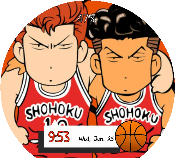  Anime Slam Dunk U2013 Watchfaces For Smart Watches Slam Dunk Anime Png Dunk Png