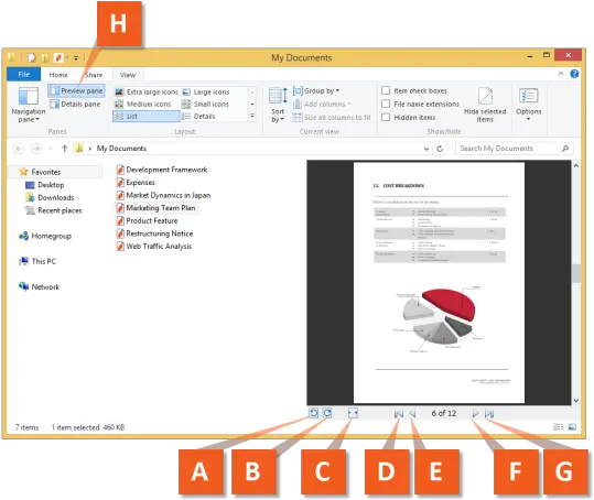  Preview Pdf Files Microsoft Outlook And Explorer Nitro Pdf Preview Png Windows Folder Icon