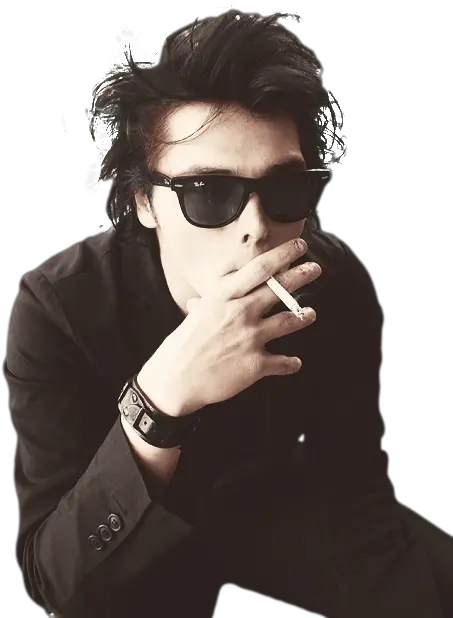  Tumblrna4fwis5n81sg2olmo1500png 500644 Uploaded By Eff Gerard Way With Cigarette My Chemical Romance Transparent