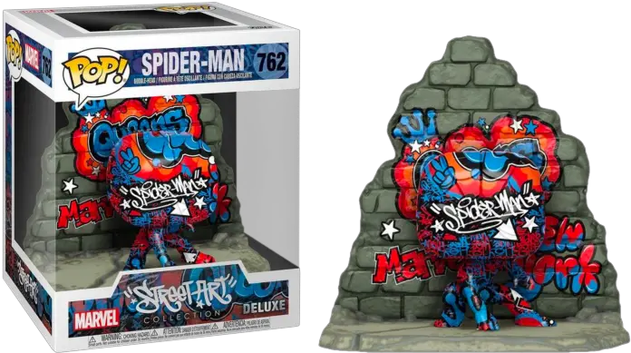  Funko Pop Spider Man Spiderman Graffiti Deco Deluxe 762 Png Overwatch Horde Icon