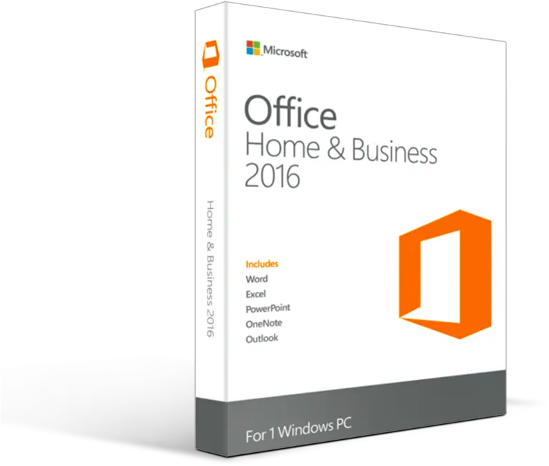  Microsoft Office 2016 Home And Business 1 Pc International License Microsoft Corporation Png Microsoft Office 2016 Icon