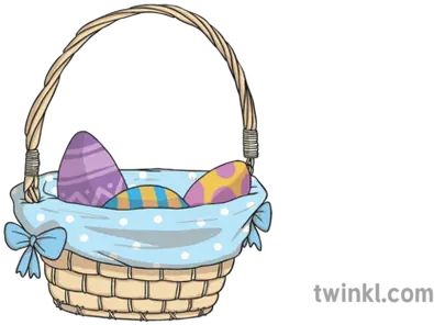  Large Easter Basket Illustration Twinkl Storage Basket Png Easter Basket Transparent