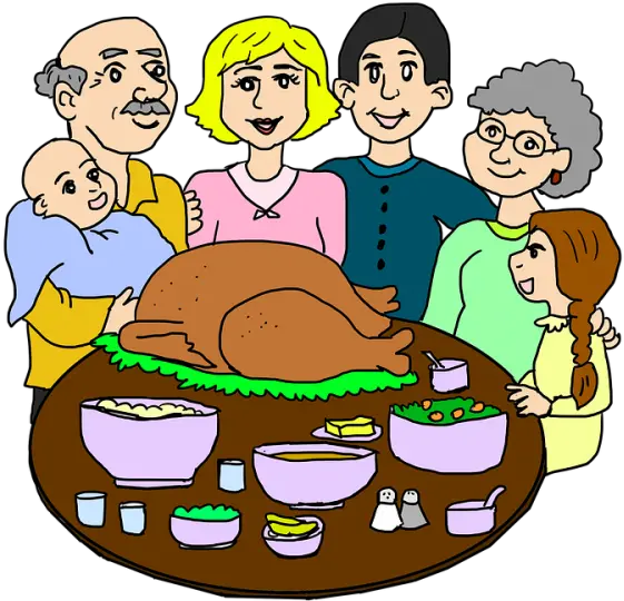  Simple Things Matter The Family Dinner Table Real Women Cartoon Family And Food Png Dinner Table Png