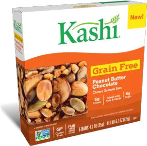  Grain Free Granola Bars Peanut Butter Kashi Chocolate Almond Sea Salt Chewy Granola Bars Png Peanut Transparent