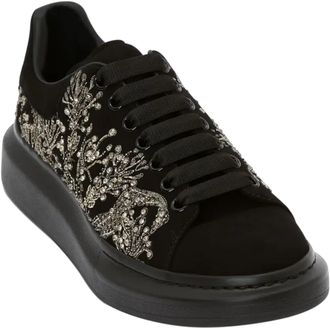  Alexander Mcqueen Menu0027s Beaded Lace Up Sneakers Bloomingdaleu0027s Lace Up Png British Fashion Icon Alexander Mcqueen