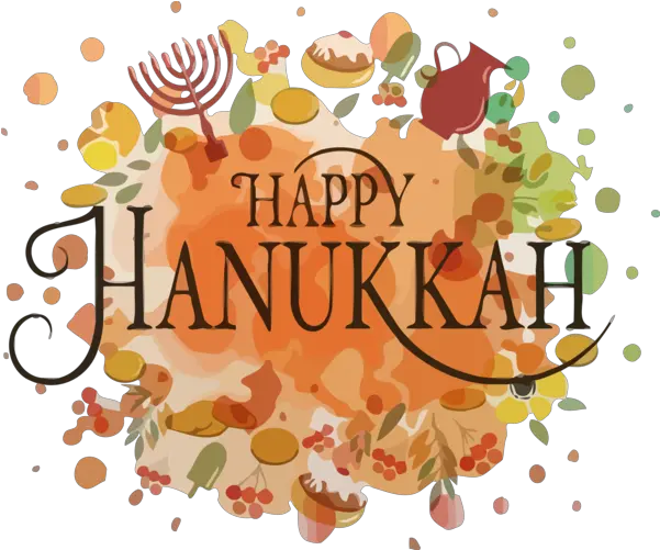  Download Hanukkah Text Font Thanksgiving For Happy Lanterns Illustration Png Thanksgiving Png