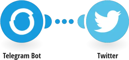  Telegram Bot Twitter Integrations Integromat Telegram Spreadsheet Png Twiter Logo Png