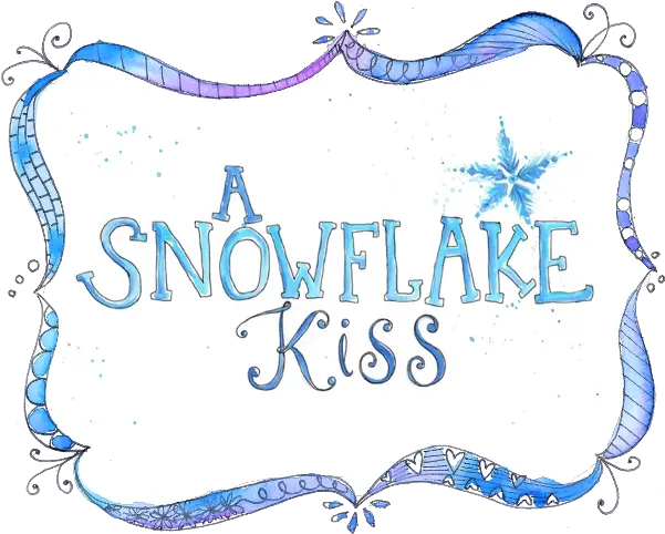  A Snowflake Kiss Calligraphy Png Snowflake Frame Png