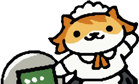  Download Neko Atsume Cats Png Asleep Neko Atsume Maid Cat Transparent Neko Atsume