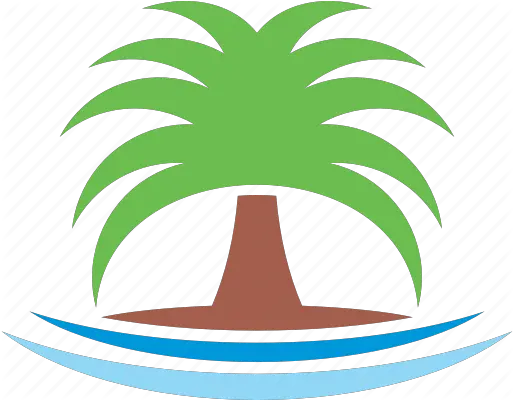  Beach Logo Palm Sea Summer Tree Icon Pineapple Png Palm Tree Logo