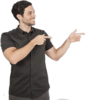  Smiley Young Man Pointing Comfort Dental Centre Buderim Png Person Pointing Png