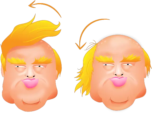  I Created Some Donald Trump Emojis The Oatmeal Donald Trump Emoticon Png Trump Head Transparent Background