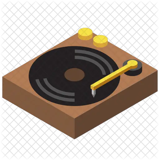  Vinyl Record Player Icon Of Isometric Circle Png Vinyl Record Png