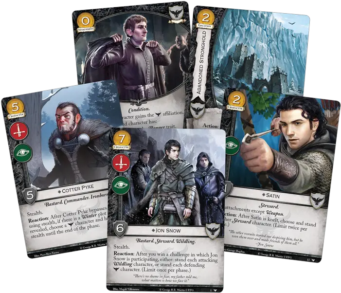  Watchers Fantasy Flight Games Agot Lcg Nights Watch Png Jon Snow Icon